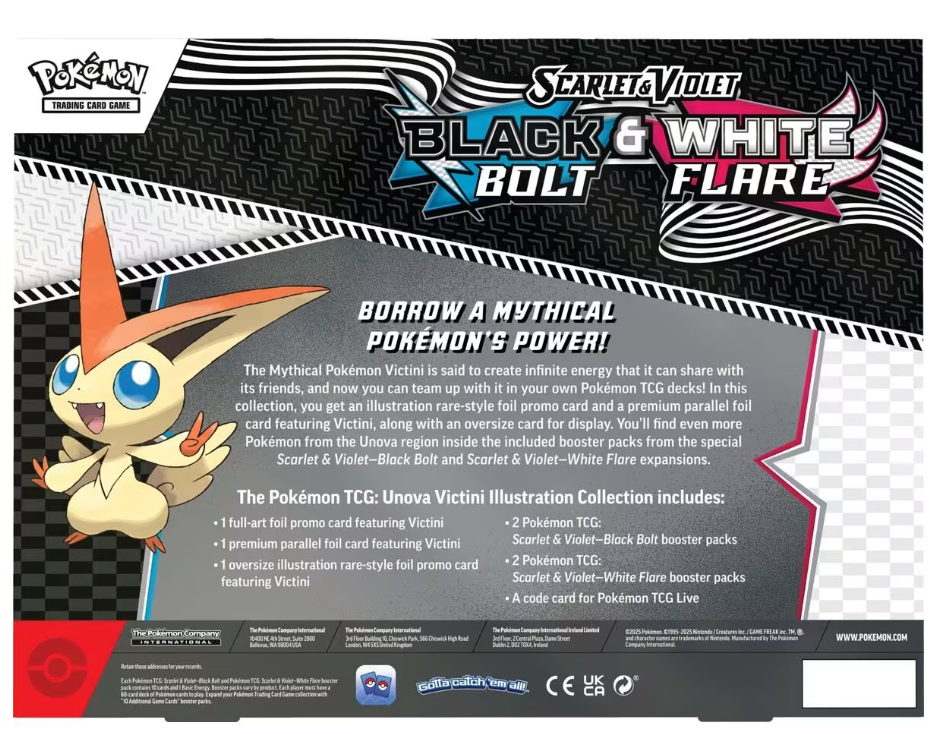 POKEMON TCG SCARLET & VIOLET 10.5 UNOVA VICTINI ILLUSTRATION COLLECTION