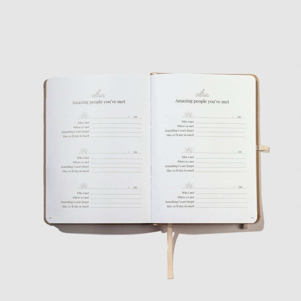 JOURNALFY TRAVEL JOURNAL (SUNLIT SAND)