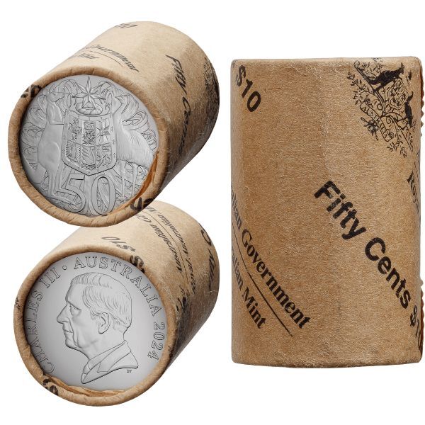 ROYAL AUSTRALIAN MINT COIN ROLLED NON-PREMIUM 50C 2024 CIRC