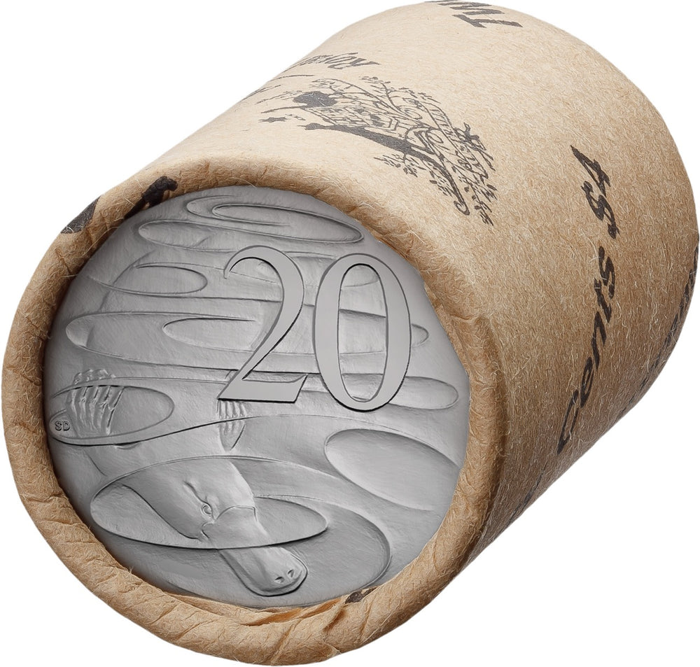 ROYAL AUSTRALIAN MINT 2025 20C CIRCULATED NON-PREMIUM COIN ROLL