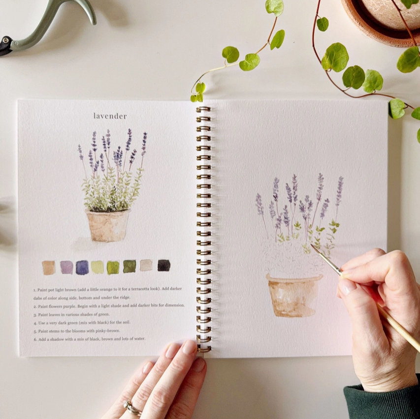 EMILY LEX STUDIO - WATERCOLOUR WORKBOOK - GARDEN