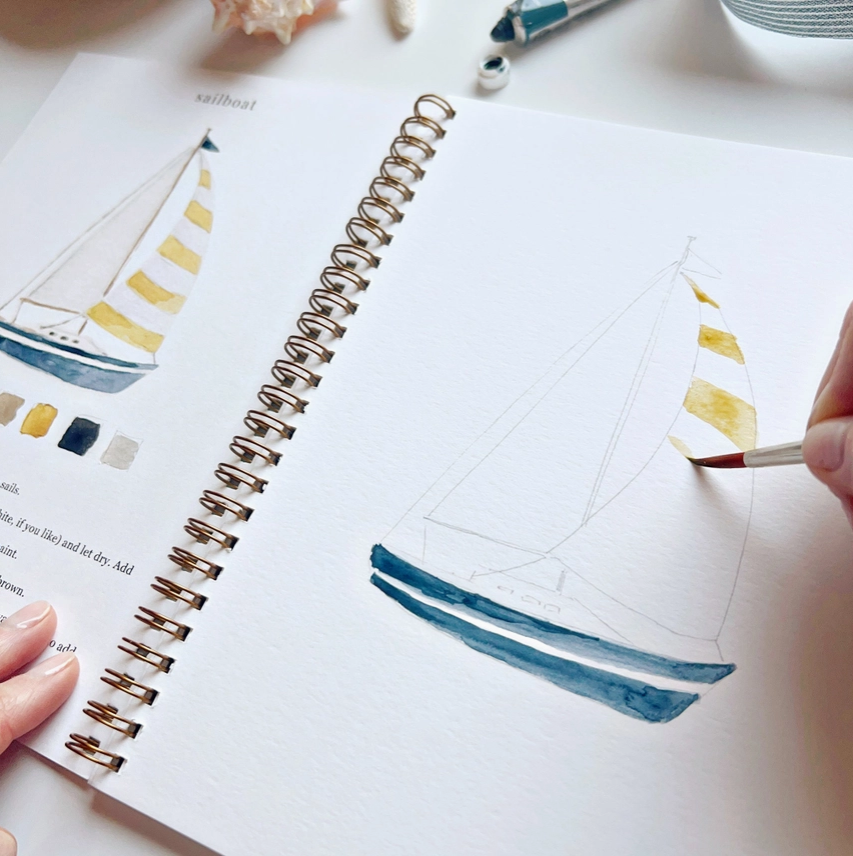 EMILY LEX STUDIO - WATERCOLOUR WORKBOOK - SEASIDE