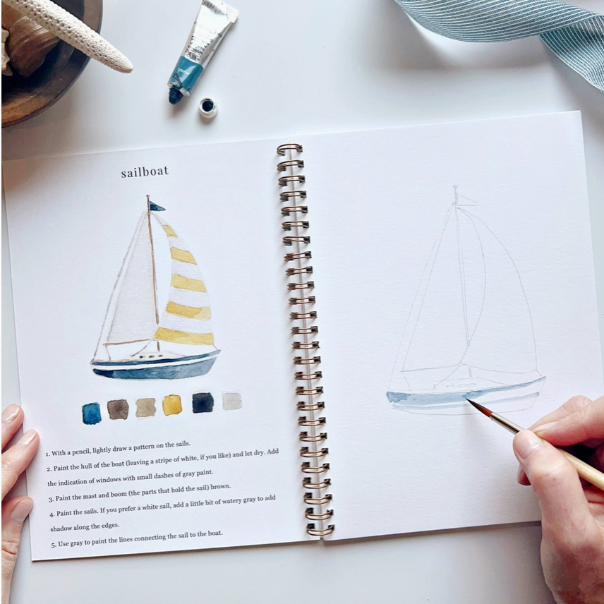EMILY LEX STUDIO - WATERCOLOUR WORKBOOK - SEASIDE