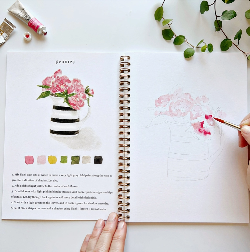 EMILY LEX STUDIO - WATERCOLOUR WORKBOOK - BOUQUETS