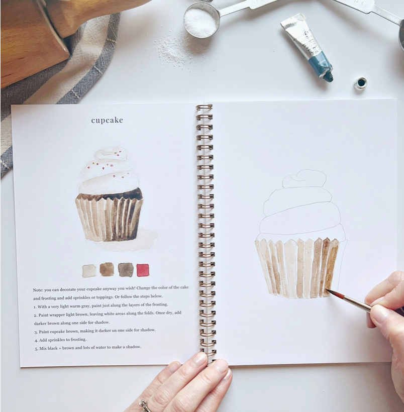 EMILY LEX STUDIO - WATERCOLOUR WORKBOOK - BAKING