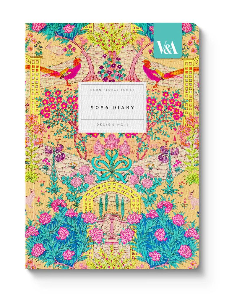 A5 DIARY - NEON FLORAL ORNATE GARDEN