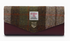 ISLANDER UK LARGE CLASP PURSE-CHESTNUT TARTAN