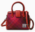 ISLANDER UK THE MINI TIREE TOTE-FUSCHIA TARTAN BAG