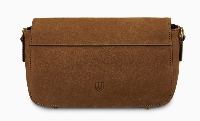 ISLANDER UK THE CAITHNESS CLUTCH-CHESTNUT BLUE TARTAN  BAG