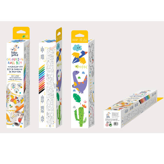 COLOURING ROLL MAT-DINO WORLD