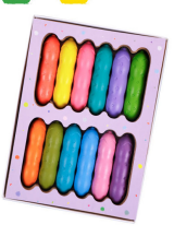 HAPPY PEA POD CRAYONS 12 PASTEL COLOURS