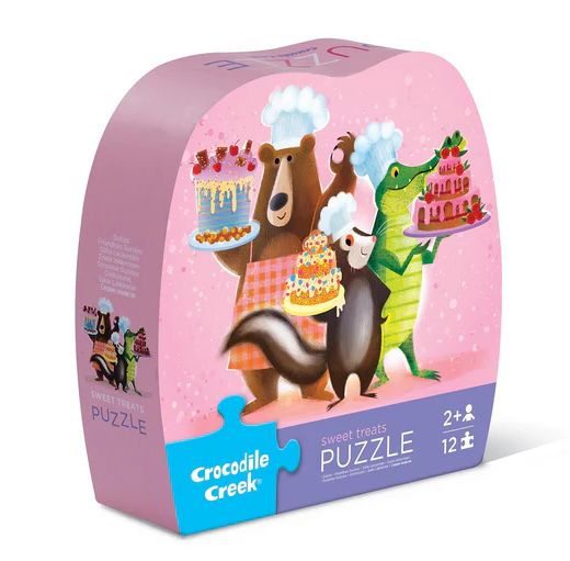 Crocodile Creek Mini Puzzle 12 pc - Sweet Treats