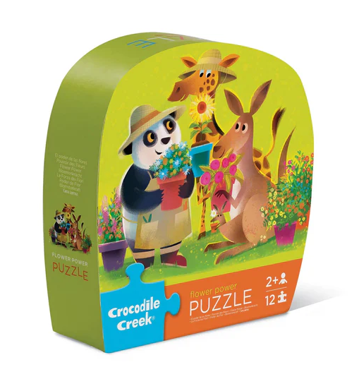 Crocodile Creek Mini Puzzle 12 pc - Flower Power