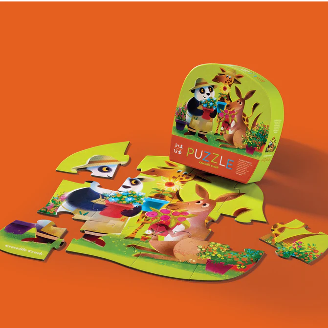 Crocodile Creek Mini Puzzle 12 pc - Flower Power