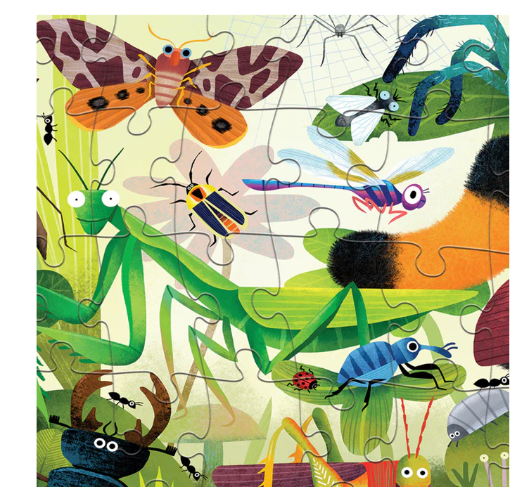 Crocodile Creek Mini Holographic Puzzle Backyard Bugs