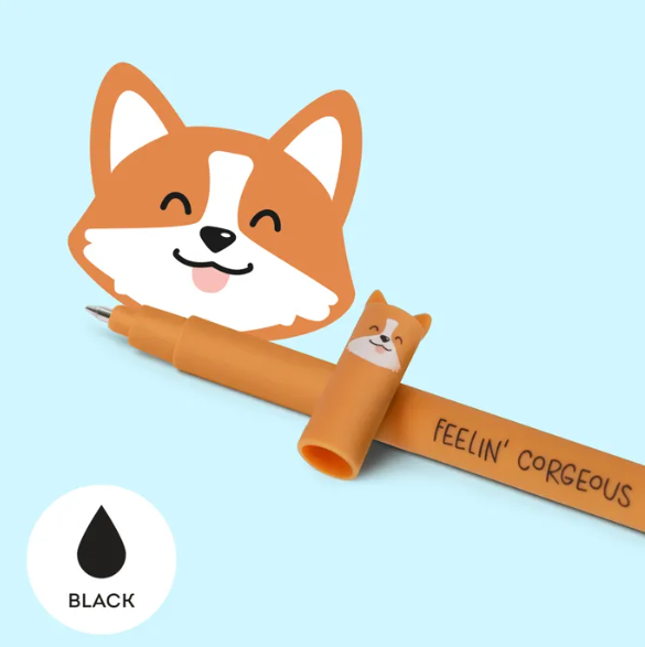 LEGAMI ERASABLE GEL PEN-CORGI-BLACK INK