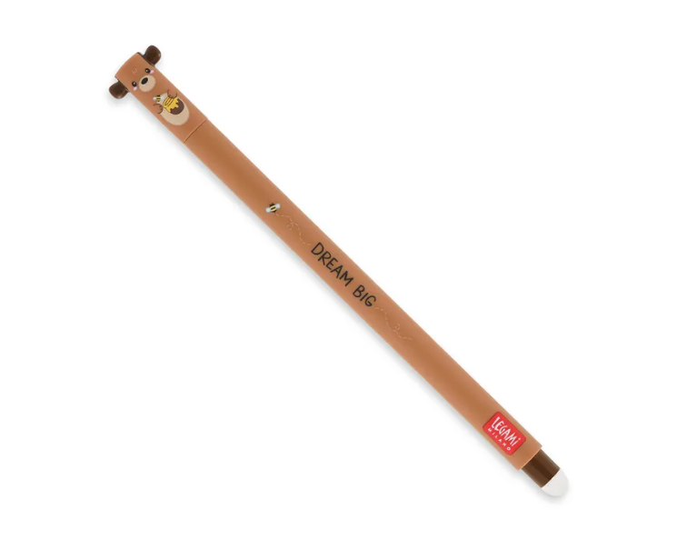 LEGAMI ERASABLE GEL PEN-TEDDY BEAR-RED INK