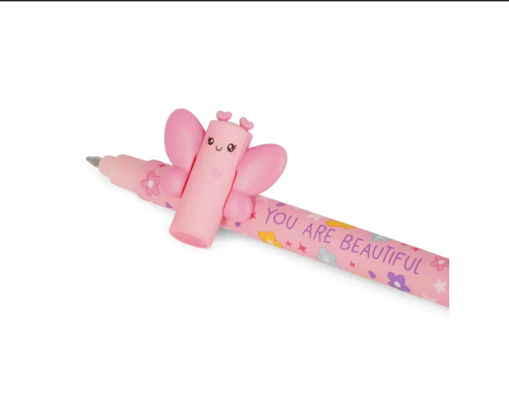 LEGAMI ERASABLE GEL PEN-BUTTERFLY-PINK INK