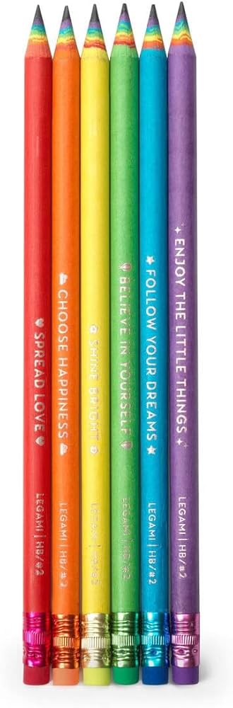 LEGAMI SET OF 6 HB GRAPHITE PENCILS M