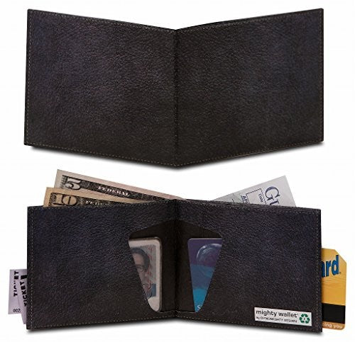 MIGHTY WALLET BLACK FAUX LEATHER