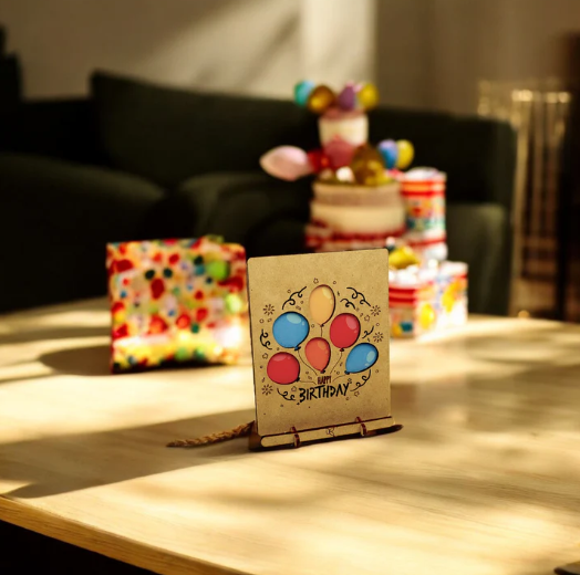 KOMONI POP-UP ART-HAPPY BIRTHDAY BALLOONS