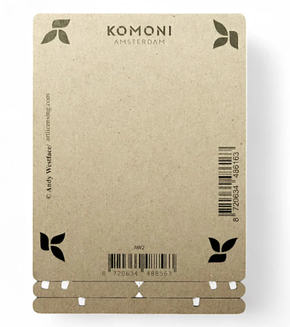 KOMONI POP-UPART-RAINBOW DOT FOX