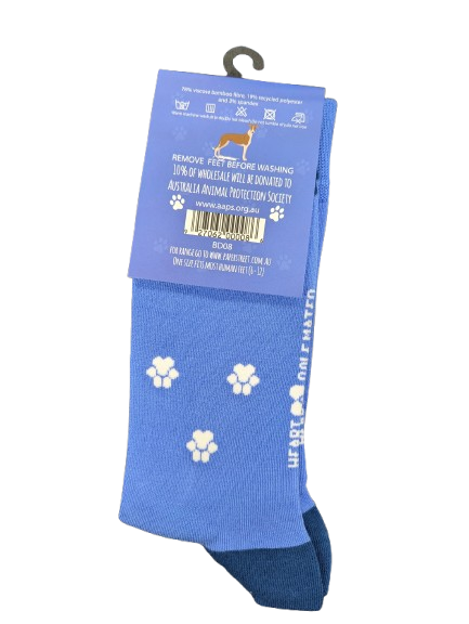 AAPS BAMBOO SOCKS-GREYHOUND