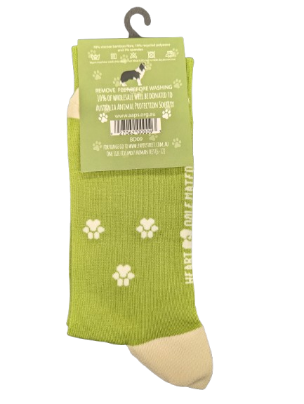 AAPS BAMBOO SOCKS-BORDER COLLIE