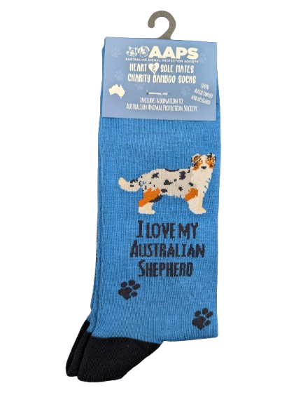 AAPS BAMBOO SOCKS-AUSTRALIAN SHEPHERD