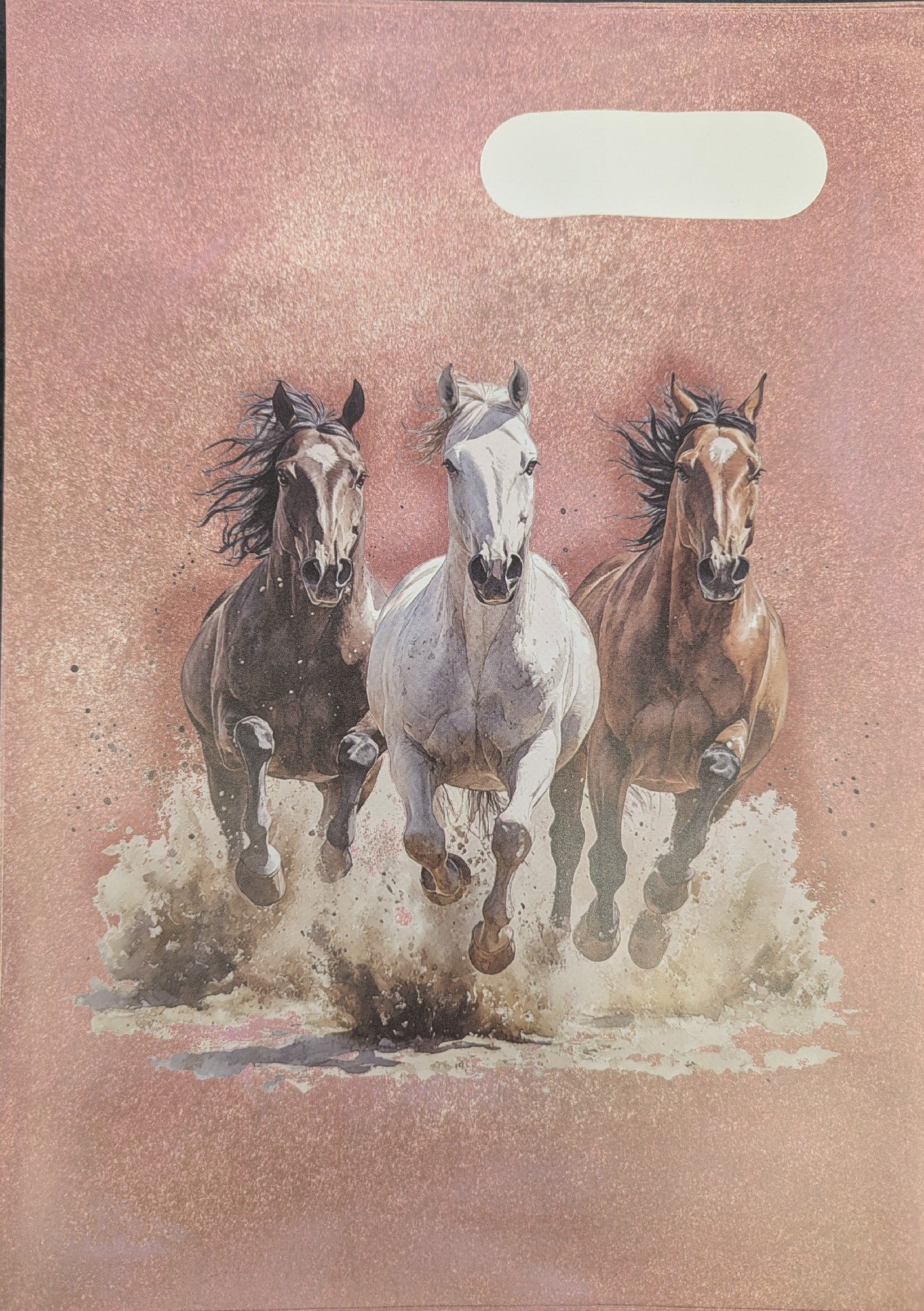 Spencil A4 Book Cover - Wild Horses