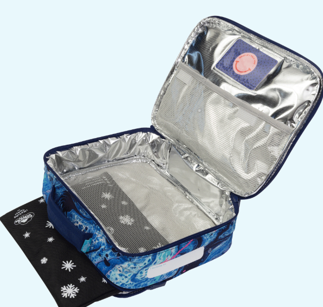 Spencil Big Cooler Lunch Bag+ Chill Pack - Liquid Marble