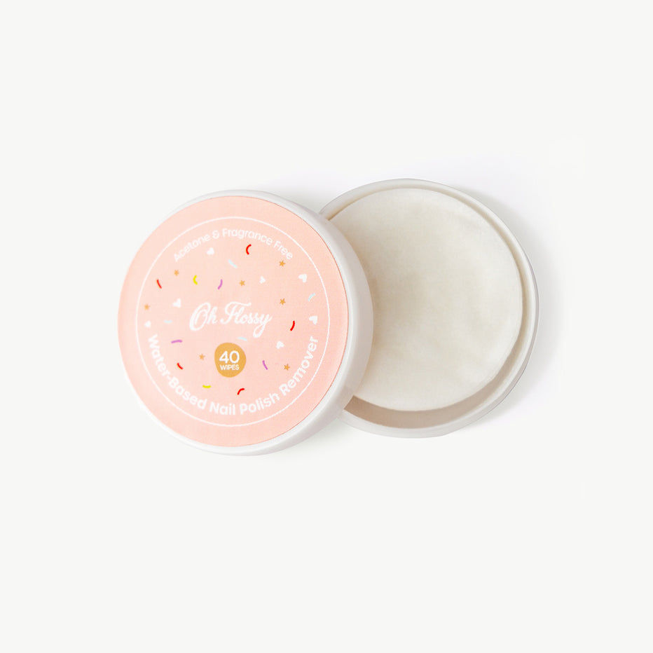 OH FLOSSY WATER BASED NAIL POLISH REMOVER WIPES