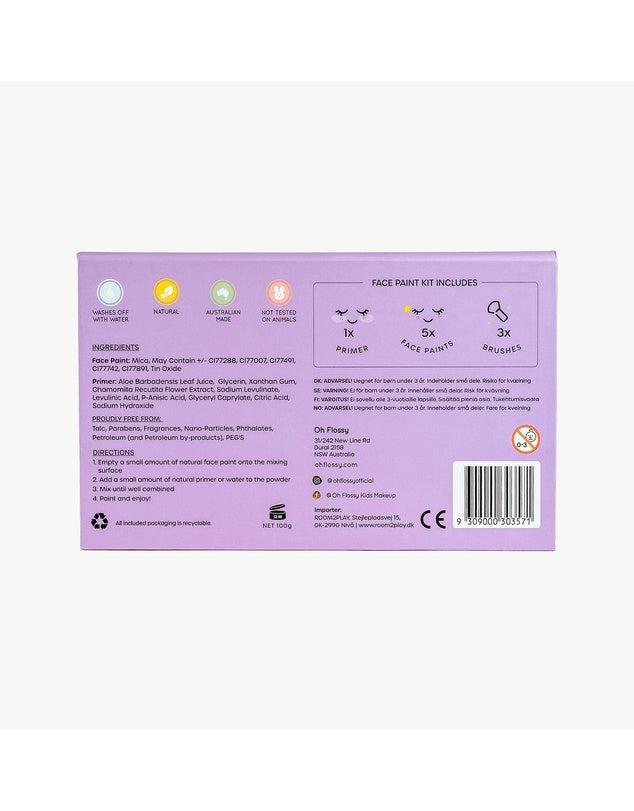 OH FLOSSY MAGIC GARDEN FACE PAINT SET