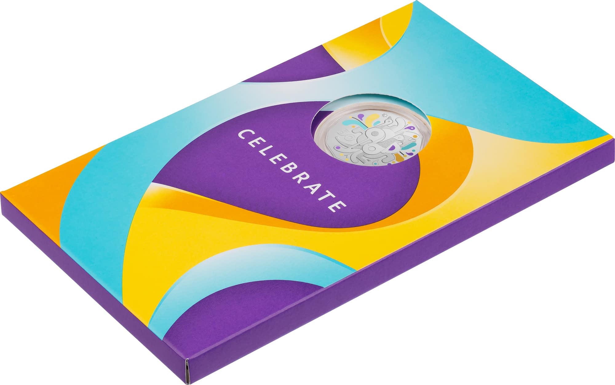 ROYAL AUSTRALIAN MINT  CELEBRATIONS 2025 50c COLOURED UNCIRCULATED COIN