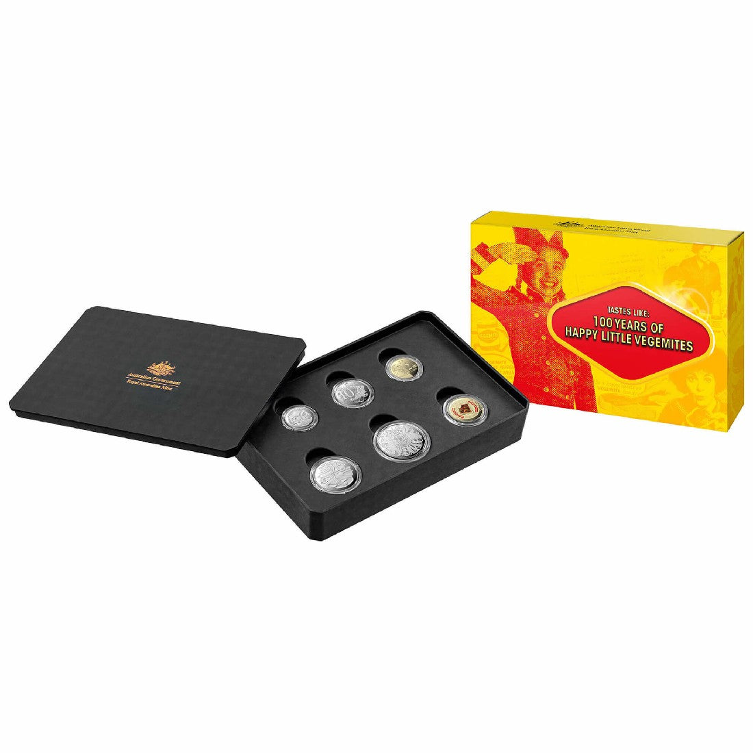 ROYAL AUSTRALIAN MINT 6 COIN PROOF SET 2023 VEGEMITE CENTENARY (BASE METAL)