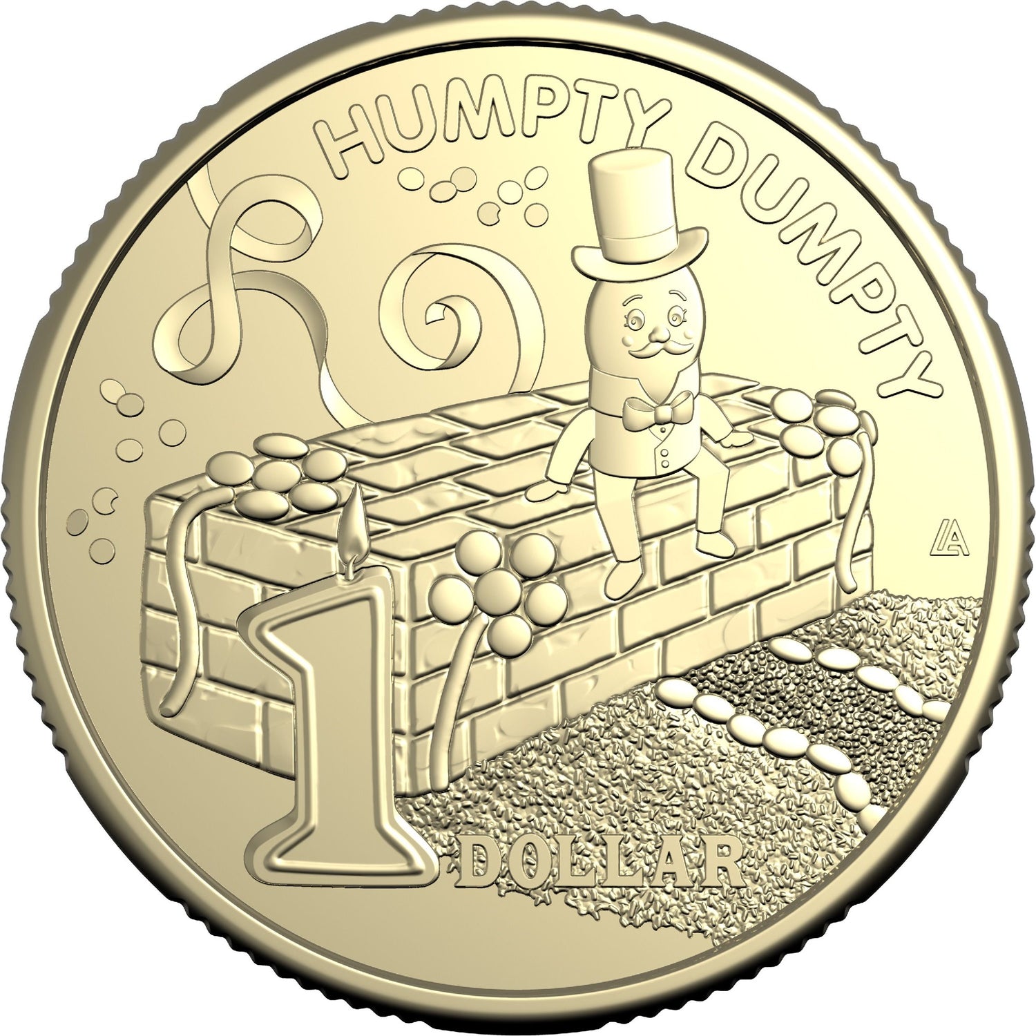 ROYAL AUSTRALIAN MINT 2025 $1 ALBR UNCIRCULATED COIN-HUMPTY DUMPTY