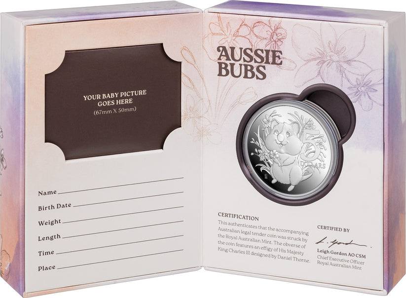 ROYAL AUSTRALIAN MINT 2025 $5 1OZ PROOF AUSSIE BABY COIN