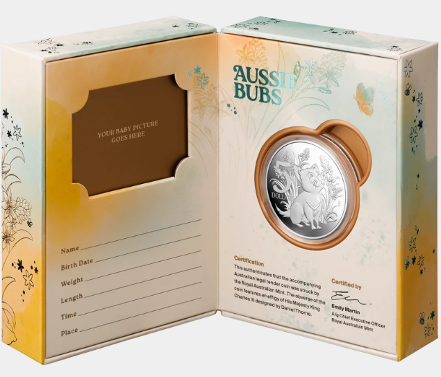 COIN PACK $5 2026 PROOF 1oz 40MM AUSSIE BABY COIN