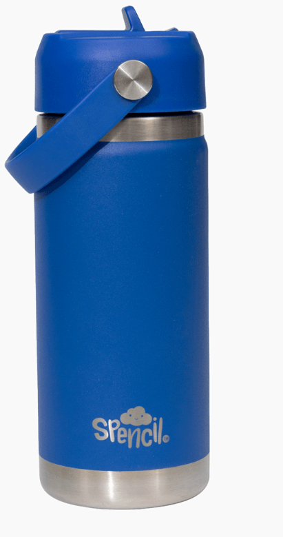 Spencil Little Insulated Water Bottle 470ml- Azure