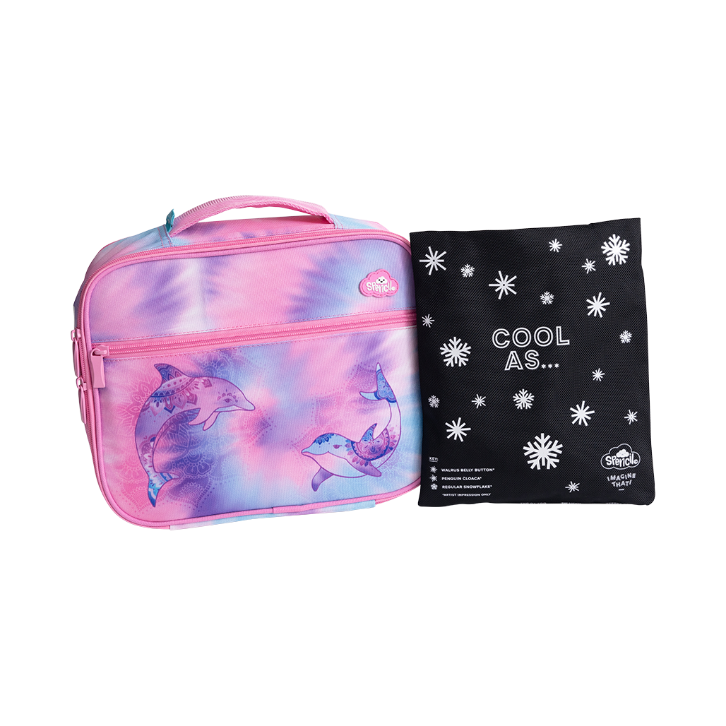 SPENCIL BIG COOLER LUNCH BAG+CHILL PACK-TIE-DYE SPLASH