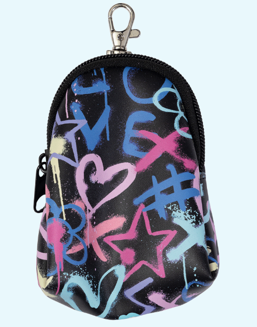 SPENCIL COIN POUCH-HEARTS & CROSSES