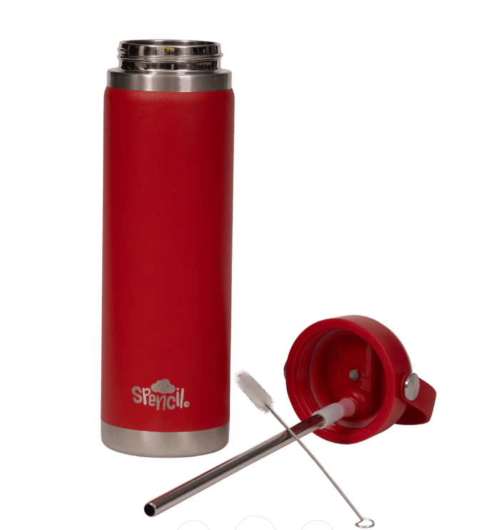 Spencil Big Insulated Water Bottle 650ml - Fire
