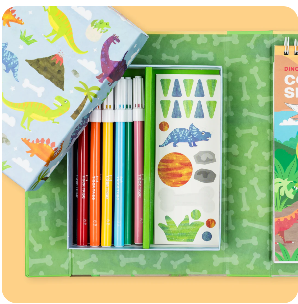 TIGER TRIBE COLOURING SET-DINOSAURS