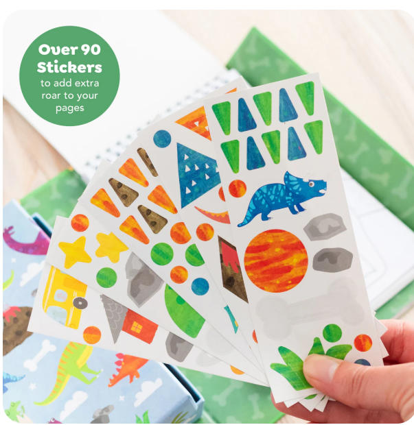 TIGER TRIBE COLOURING SET-DINOSAURS