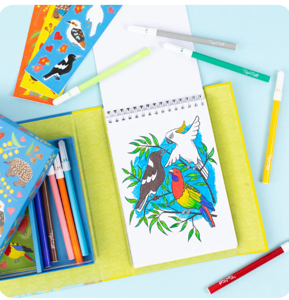 Tiger Tribe Colouring Set - Aussie Animals