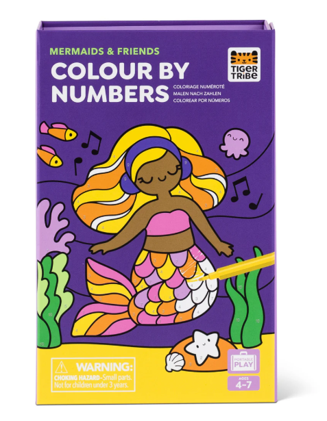 Tiger Tribe Colour by Numbers - Mermaids and Friends