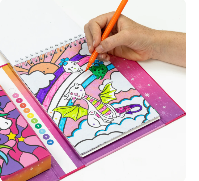 Tiger Tribe Colour by Numbers - Unicorn Dreaming