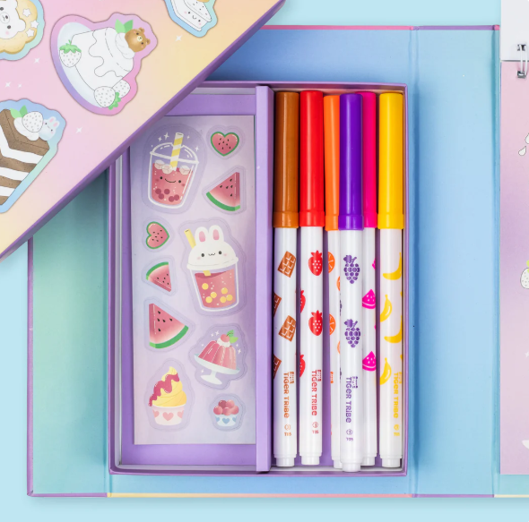 Tiger Tribe Scented Stacks Of Stickers - Dreamy Desserts