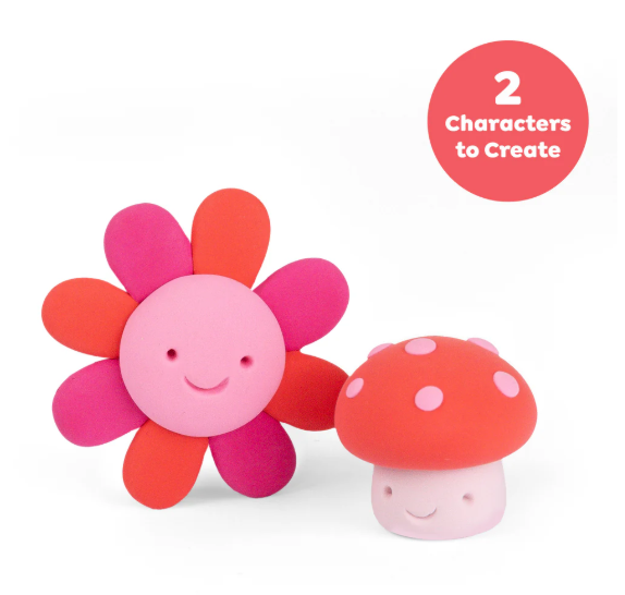 Tiger Tribe Super Clay Stationery - Sunset Pink + Red