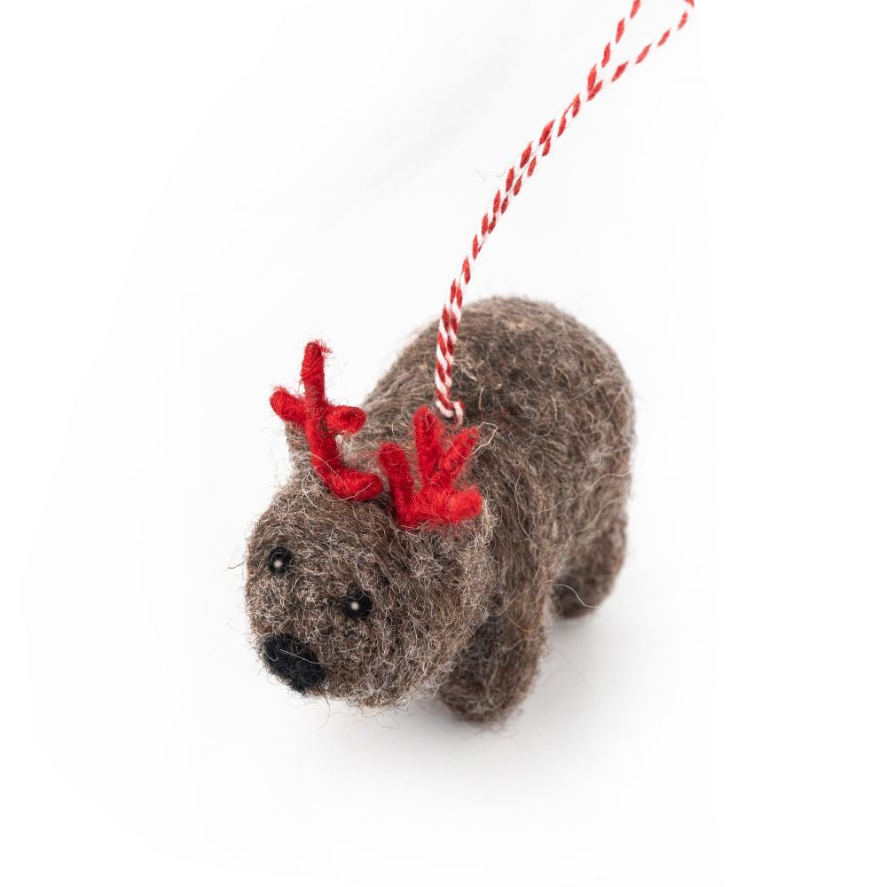 CHRISTMAS DECORATION - WOMBAT WALLY